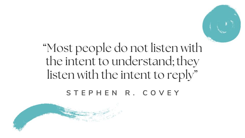 Sørg for at lytte aktivt